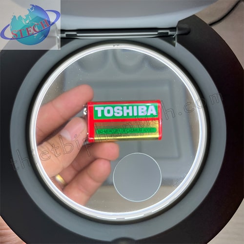 Kính lúp công nghiệp để bàn, thân gập, gương tròn LT-86C 8X Huỳnh Quang